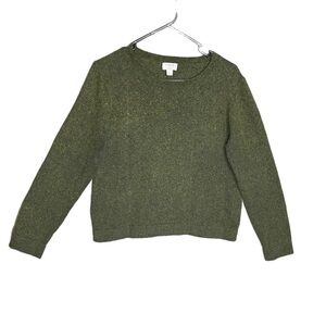 J Crew Teddie Wool Blend Sweater Cropped Women’s Size Large